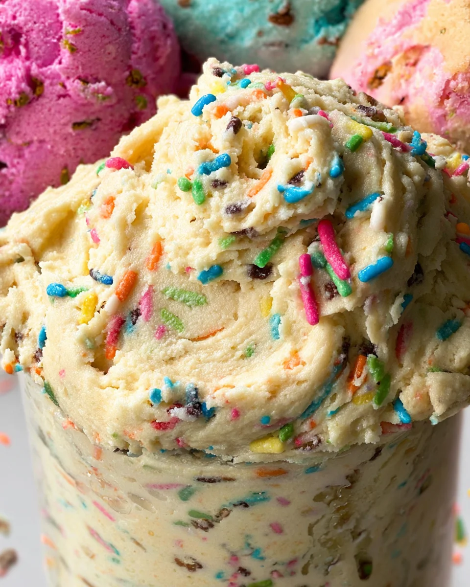 Birthday Cake Protein Cookie Dough Birthday Cake Protein Cookie Dough