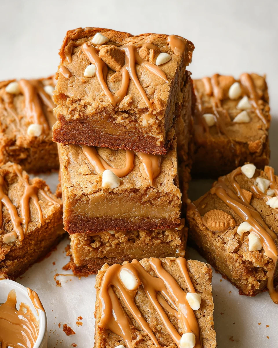 Biscoff Blondies Biscoff