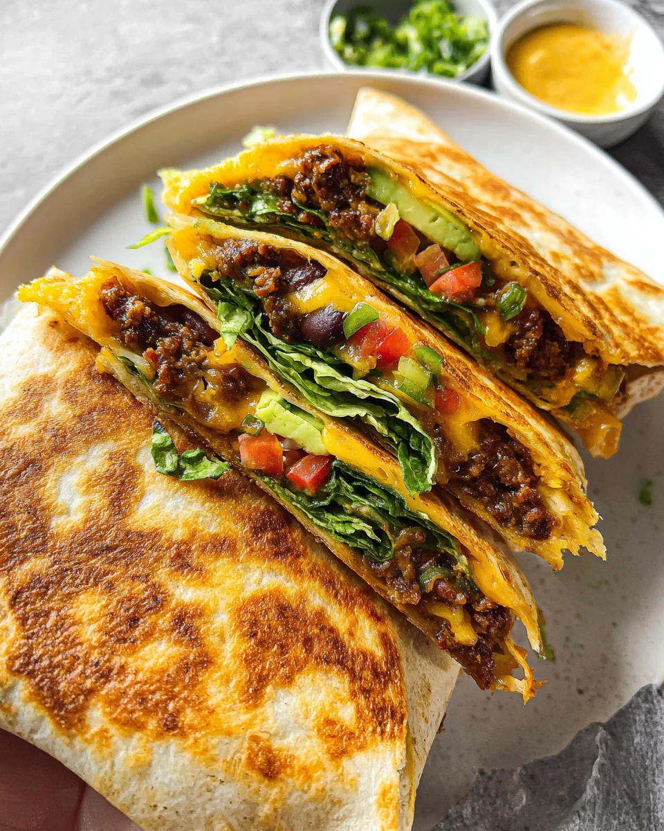 Black Bean Crunch Wrap Black