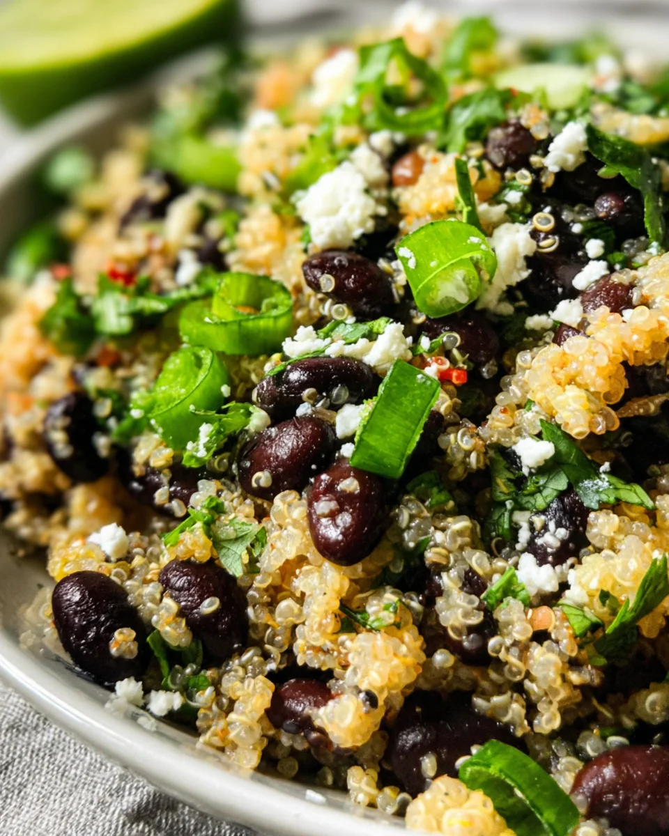 Black Bean Quinoa Salad Recipe Black