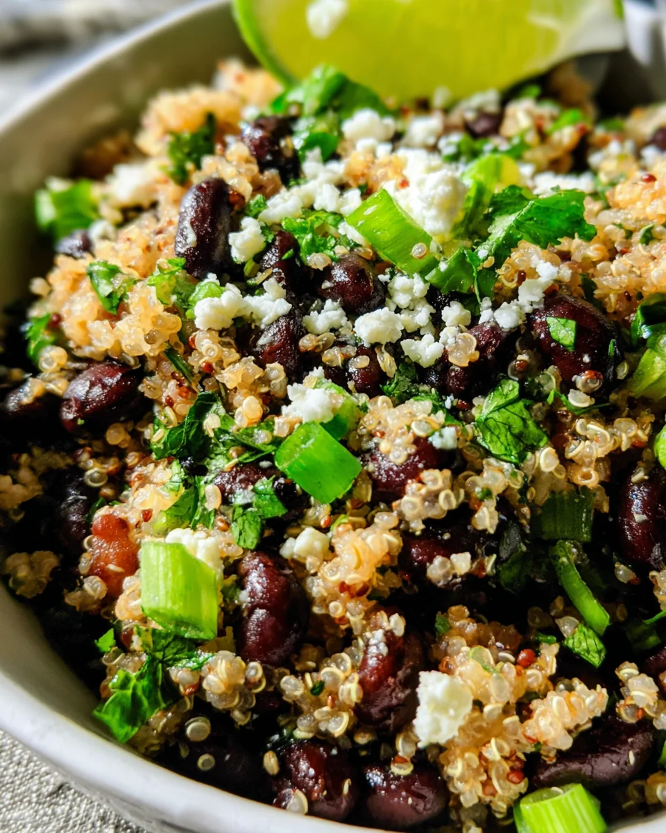Black Bean Quinoa Salad Recipe Black