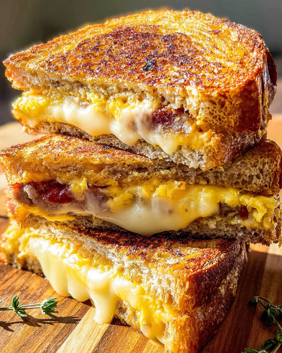 Breakfast Grilled Cheese Breakfast