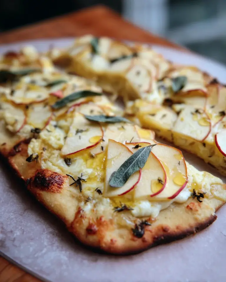 Brie and Apple Flatbread