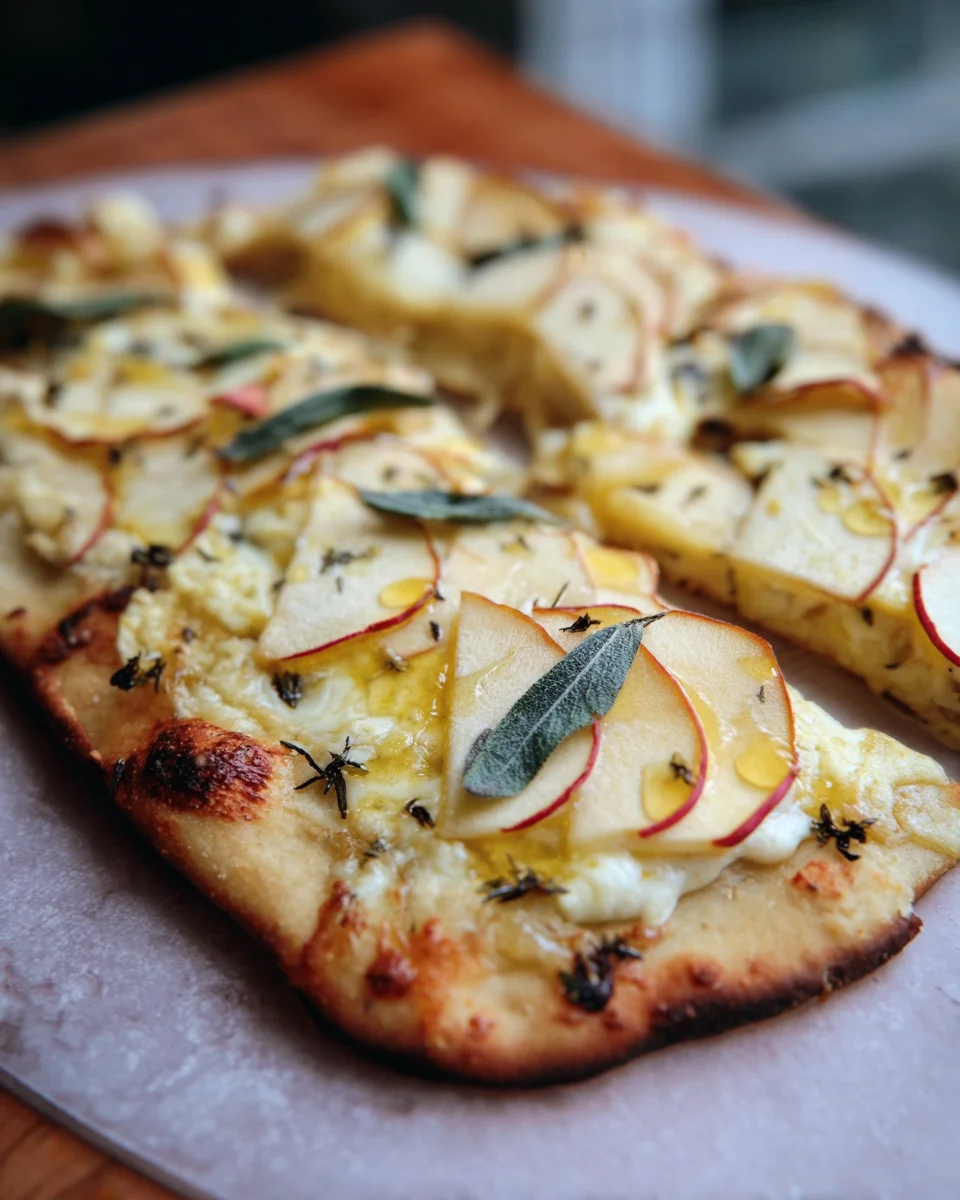 Brie and Apple Flatbread Brie and Apple Flatbread