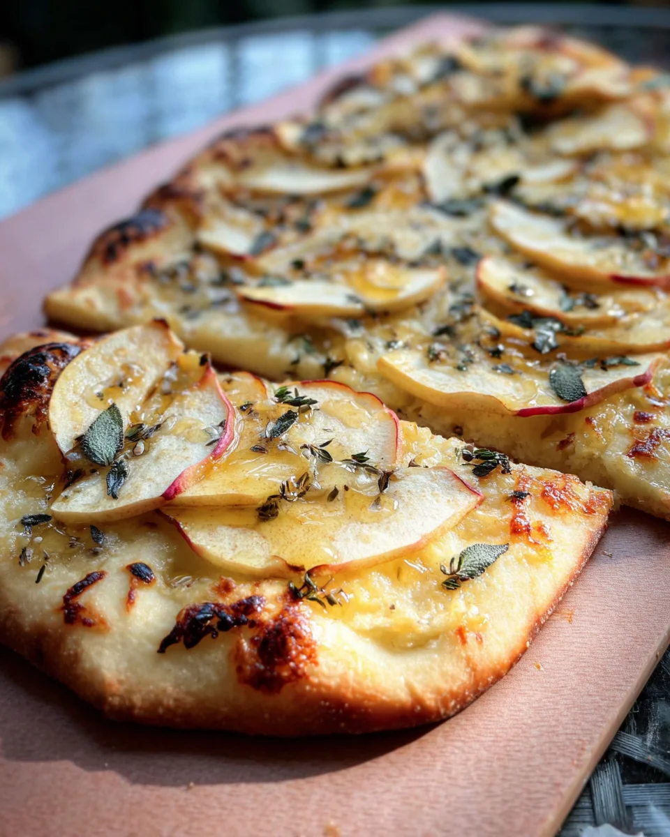 Brie and Apple Flatbread Brie