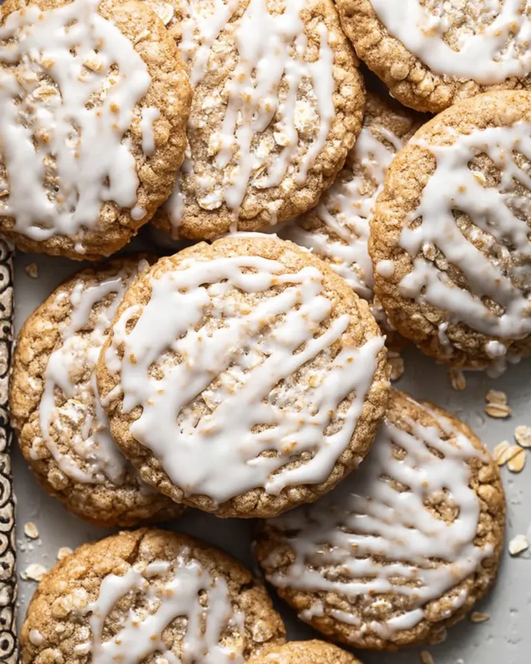 Brown Butter Iced Oatmeal Cookies Recipe