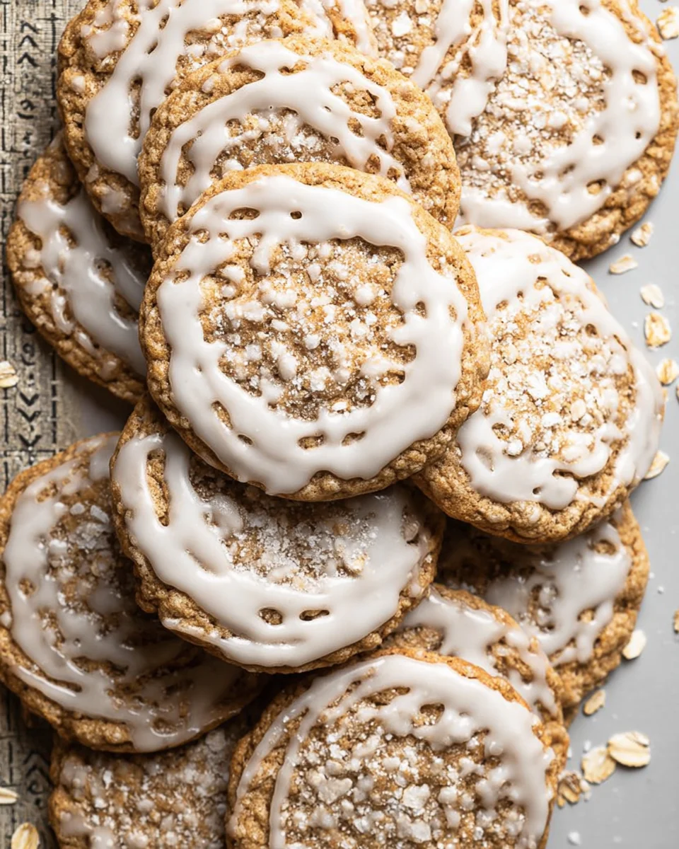 Brown Butter Iced Oatmeal Cookies Recipe Brown