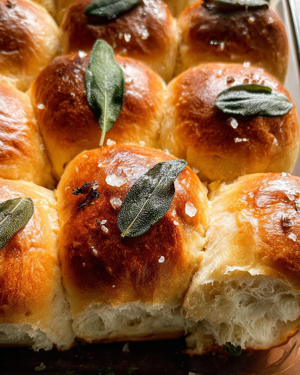 Brown Butter Sage Dinner Rolls