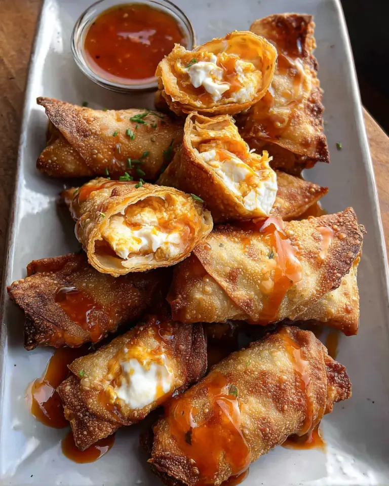 Buffalo Chicken Egg Rolls
