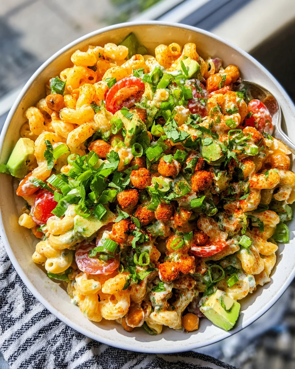 Buffalo Chickpea Pasta Salad Buffalo