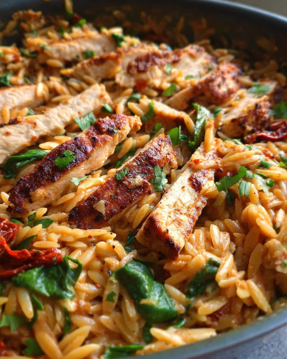 Cajun Chicken Orzo Cajun