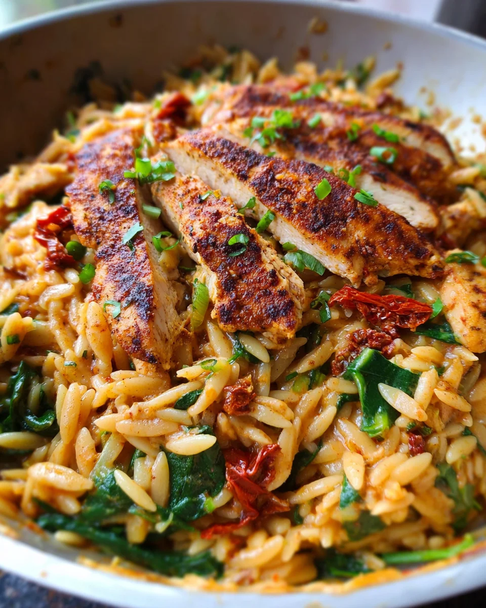 Cajun Chicken Orzo Cajun
