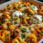 Cheesy Beef Enchilada Tortellini