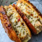 Cheesy Chicken Garlic Bread Sandwich Cheesy Chicken Garlic Bread Sandwich