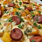 Cheesy Ranch Potatoes and Smoked Sausage Cheesy Ranch Potatoes and Smoked Sausage