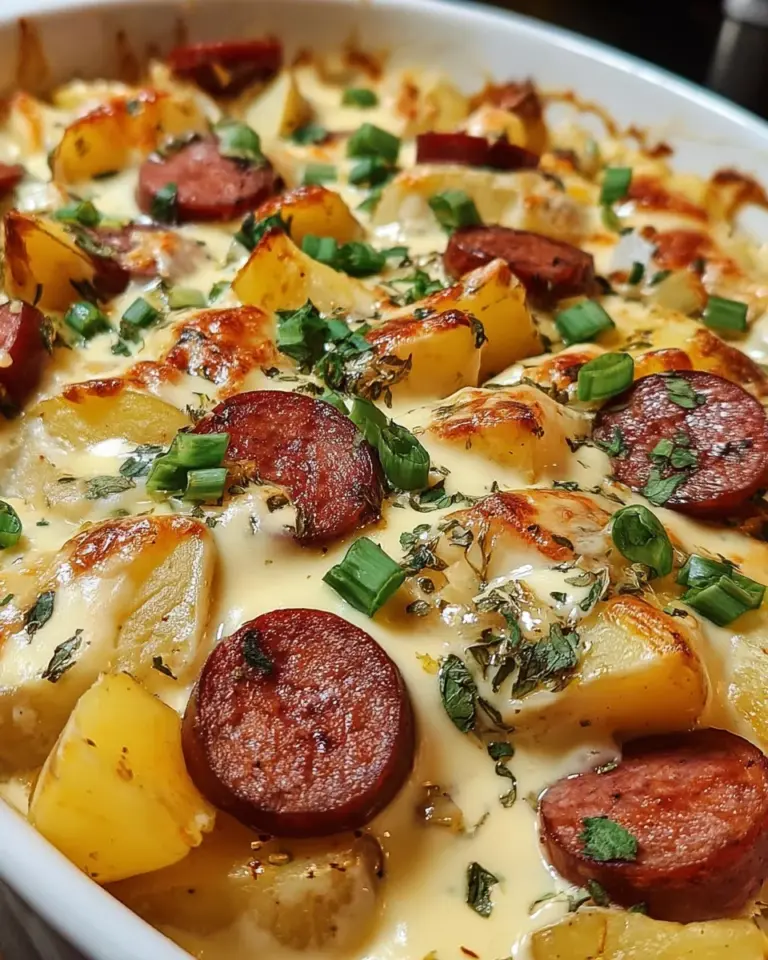 Cheesy Ranch Potatoes and Smoked Sausage