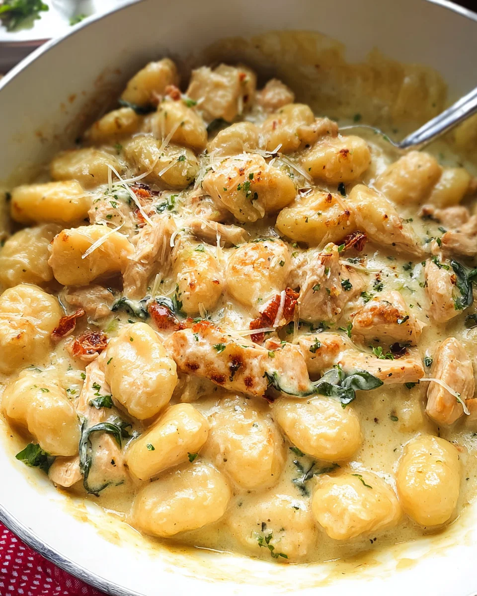 Chicken Alfredo Gnocchi Chicken