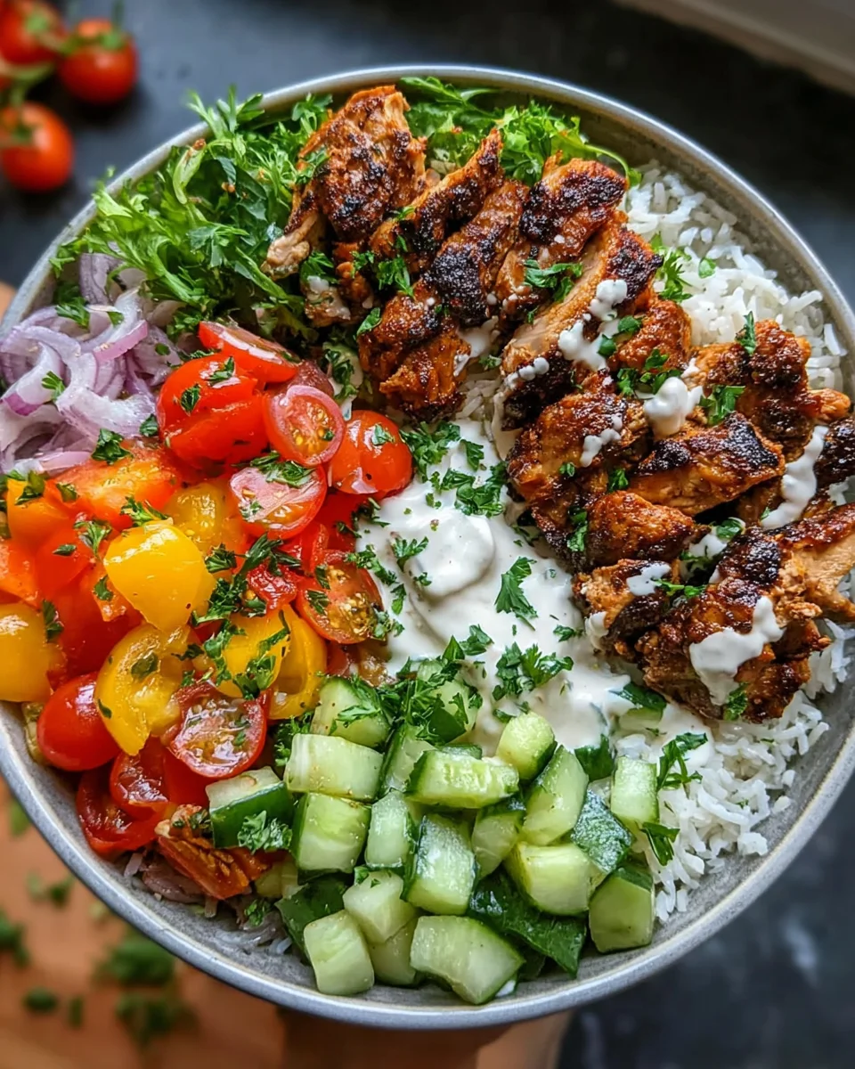 Chicken Shawarma Bowl Recipe Chicken