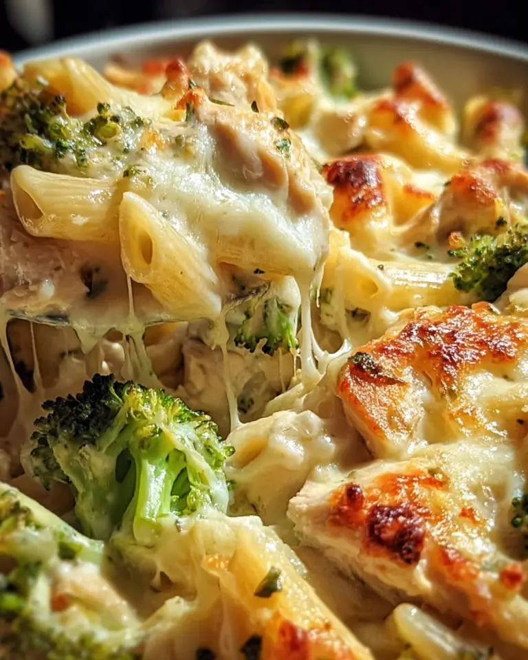 Chicken and Broccoli Alfredo Bake