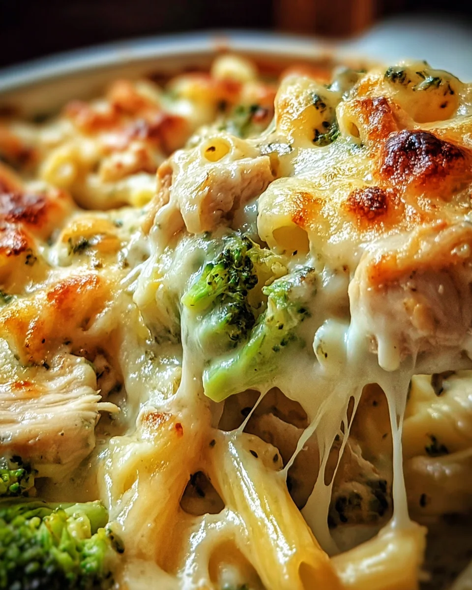 Chicken and Broccoli Alfredo Bake Chicken