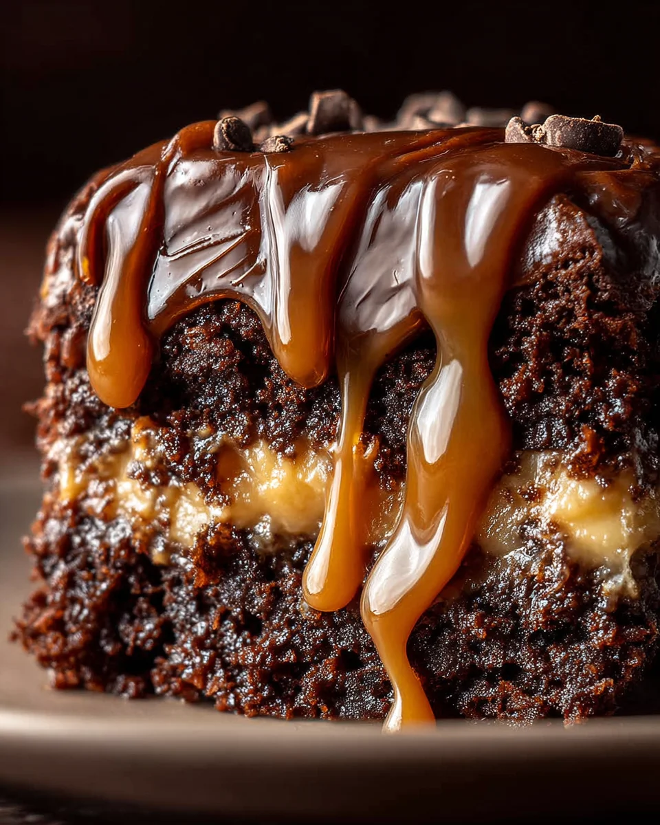 Chocolate Caramel Dump Cake Recipe Chocolate Caramel Dump Cake Recipe