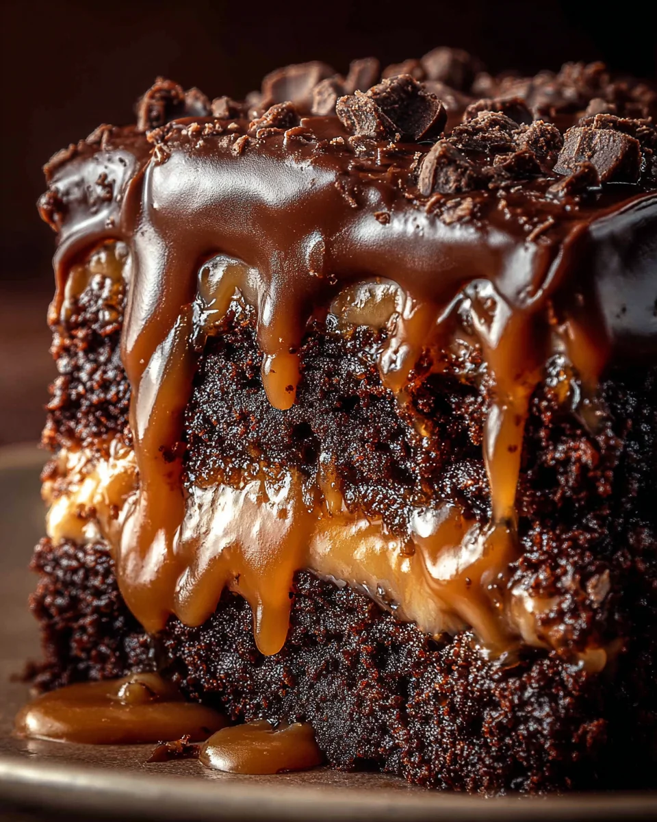 Chocolate Caramel Dump Cake Recipe Chocolate