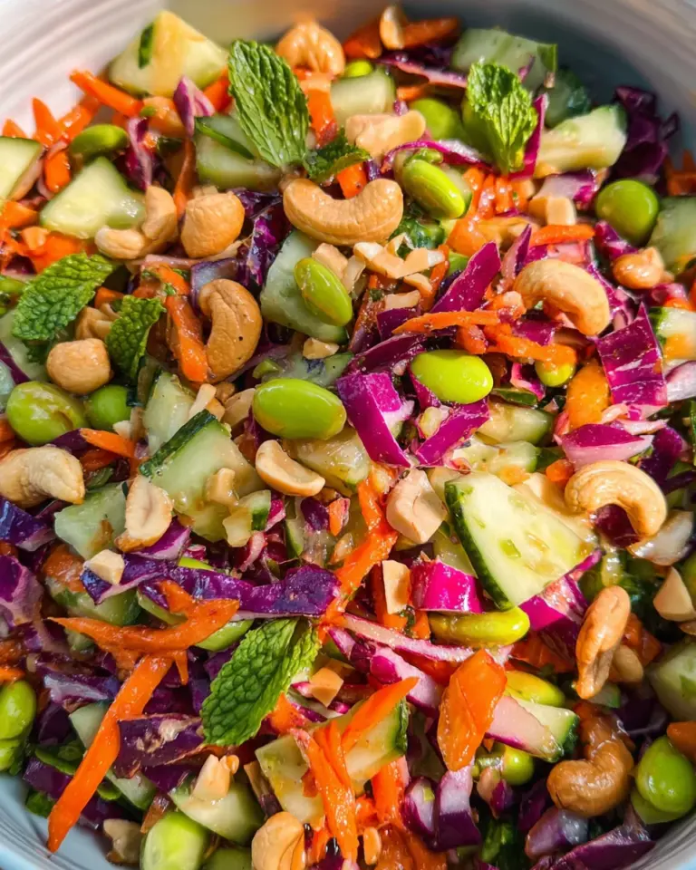 Chopped Asian Salad (Miso Dressing)