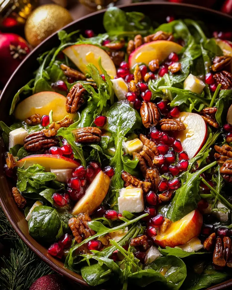 Christmas Salad with Honey Mustard Dressing
