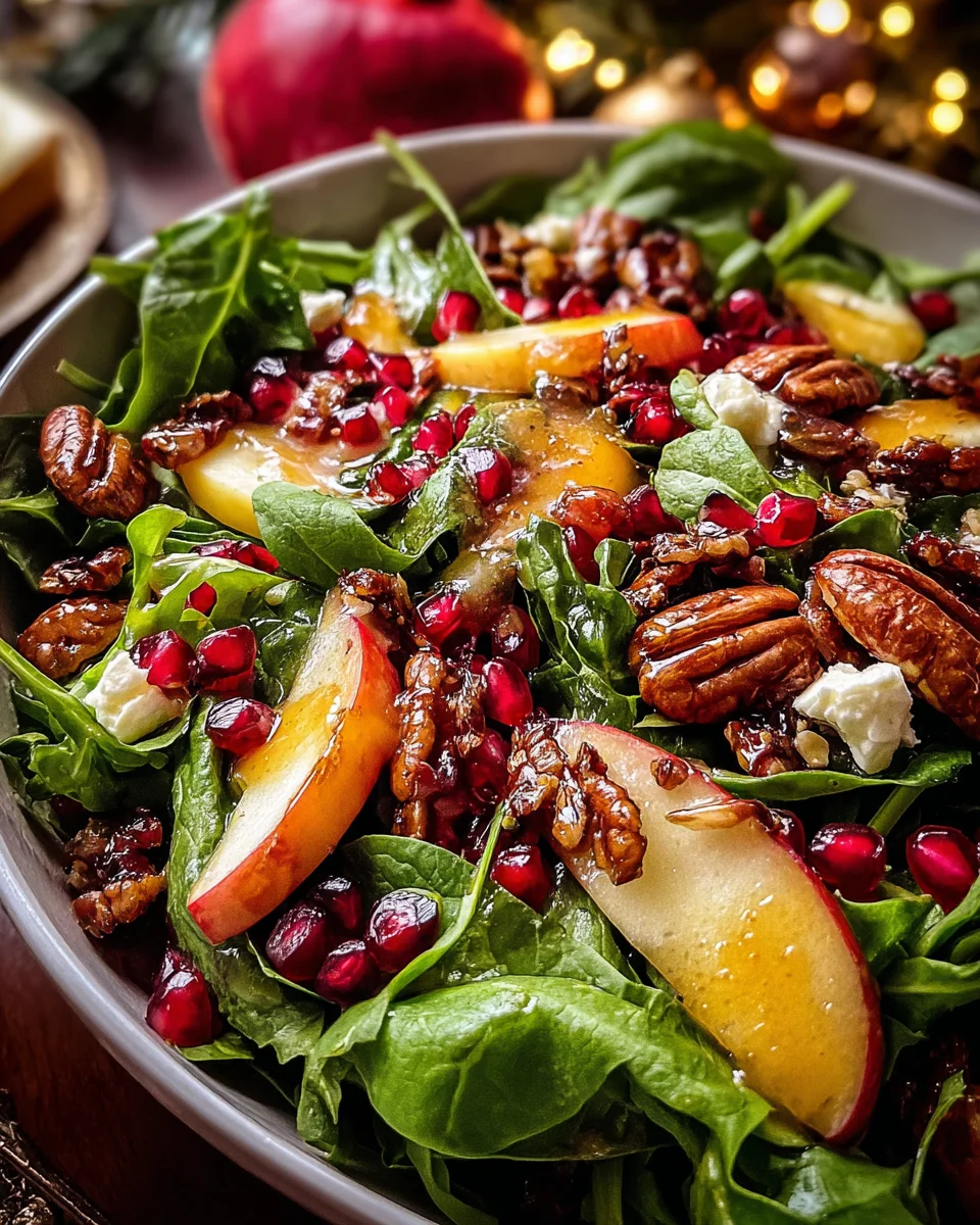 Christmas Salad with Honey Mustard Dressing Christmas