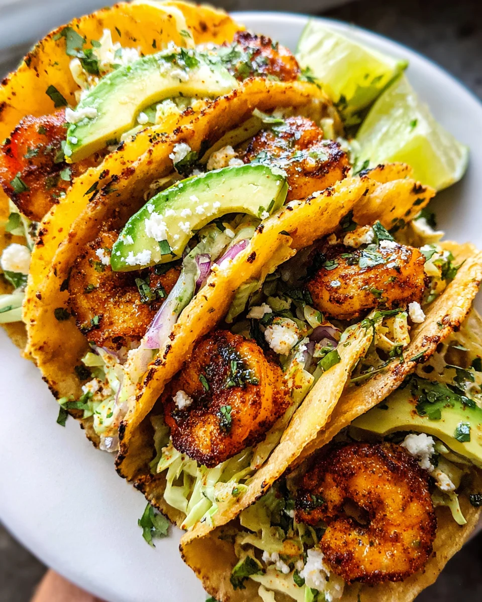 Cilantro Lime Shrimp Tacos with Creamy Slaw Cilantro