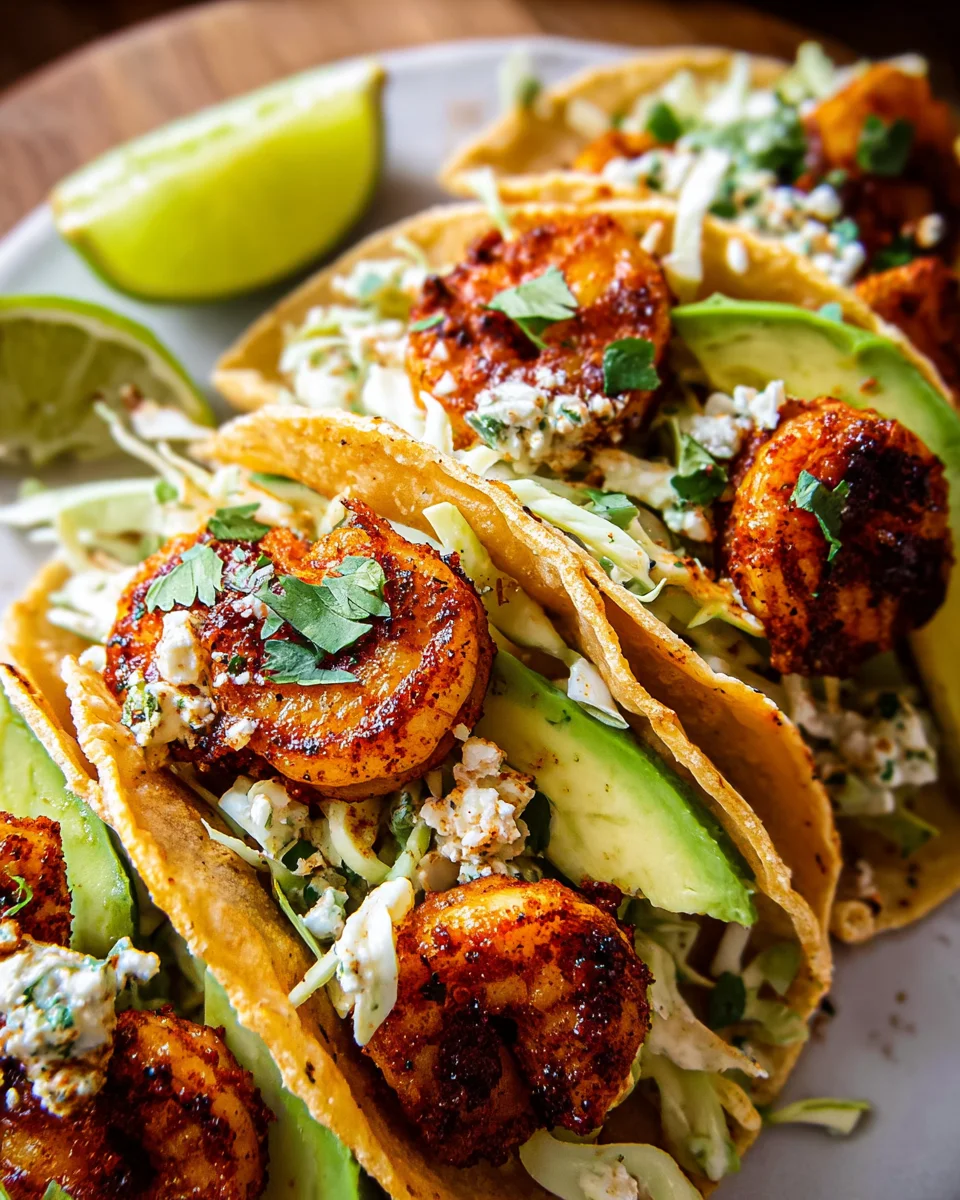Cilantro Lime Shrimp Tacos with Creamy Slaw Cilantro