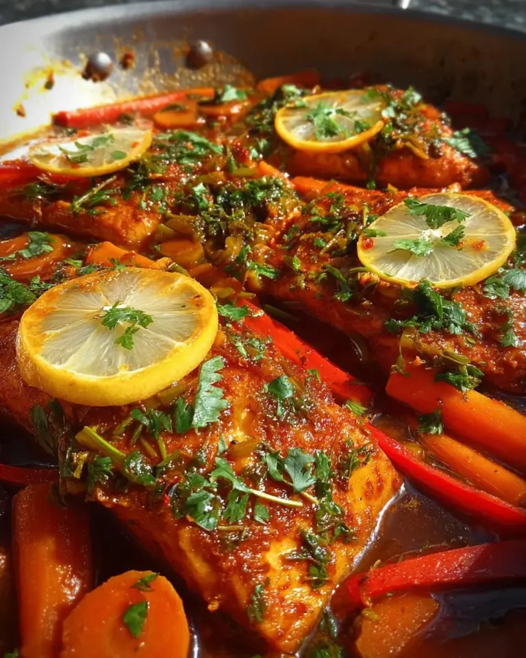 Classic Spicy Moroccan Fish in Rich Sauce