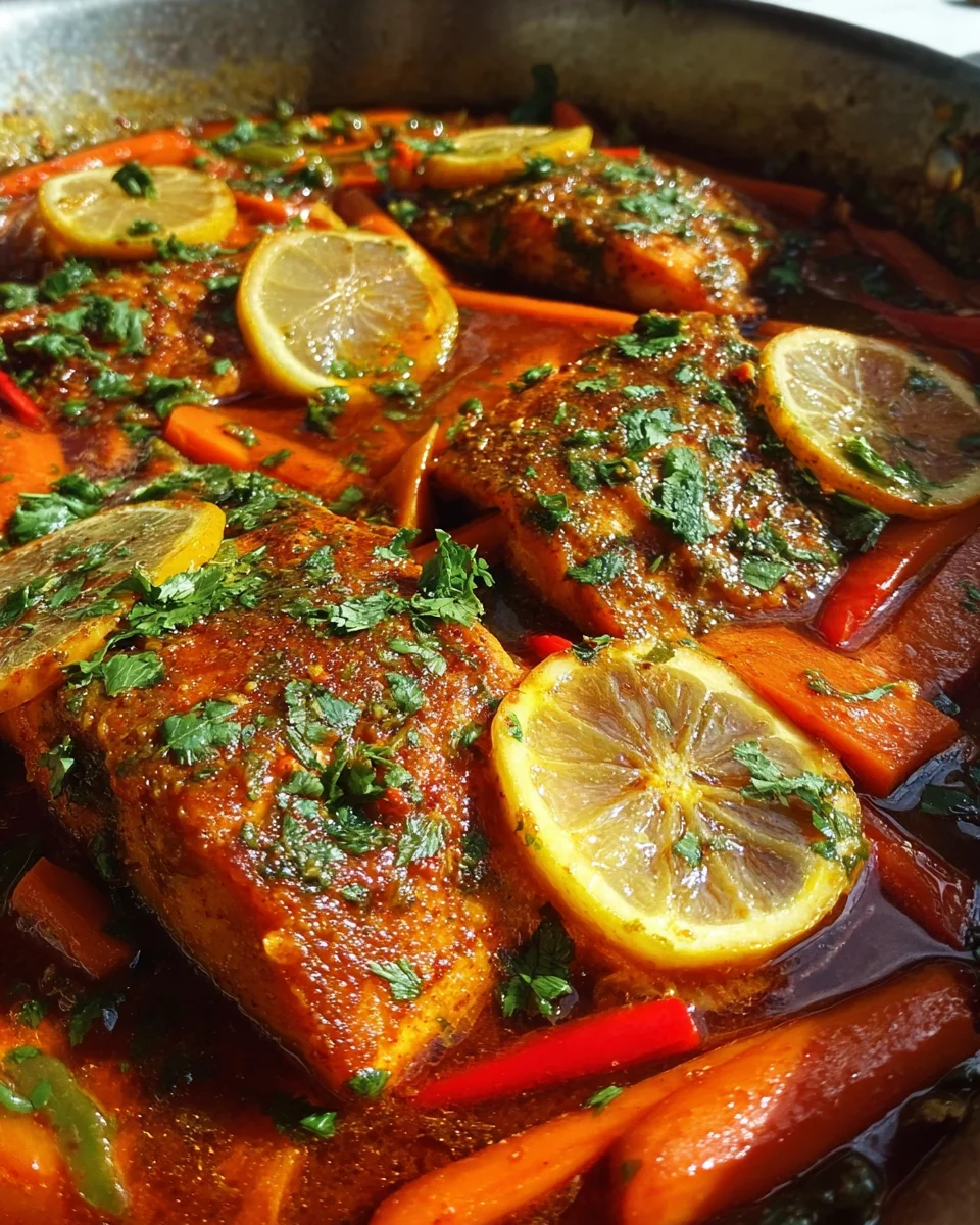 Classic Spicy Moroccan Fish in Rich Sauce Classic