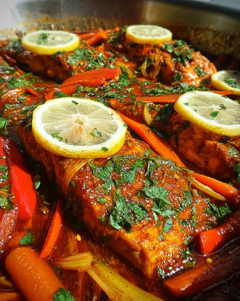 Classic Spicy Moroccan Fish in Rich Sauce Classic