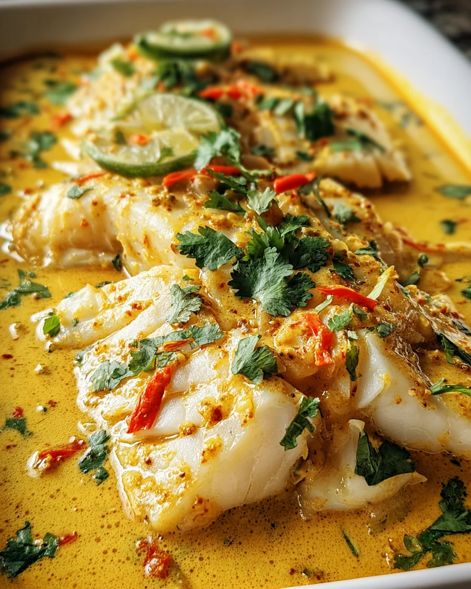Coconut Curry Baked Cod Coconut