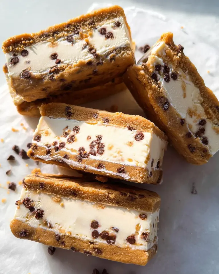 Cookie Dough Vegan Ice Cream Sandwiches (Easy + No-Bake!)