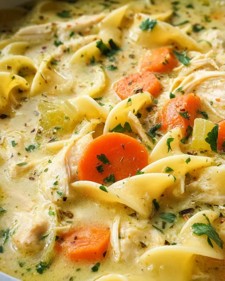 Creamy Chicken Noodle Soup Recipe