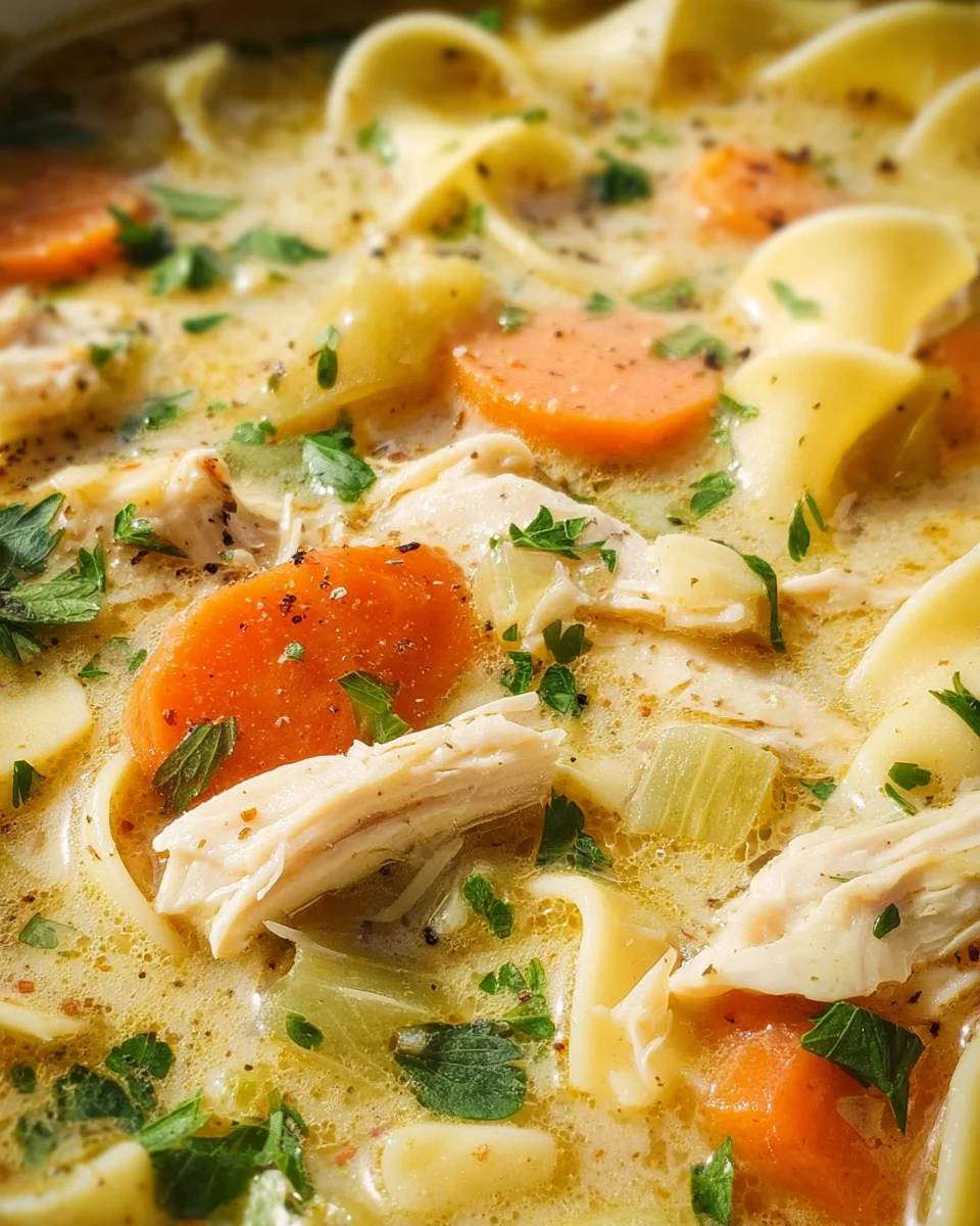 Creamy Chicken Noodle Soup Recipe Creamy