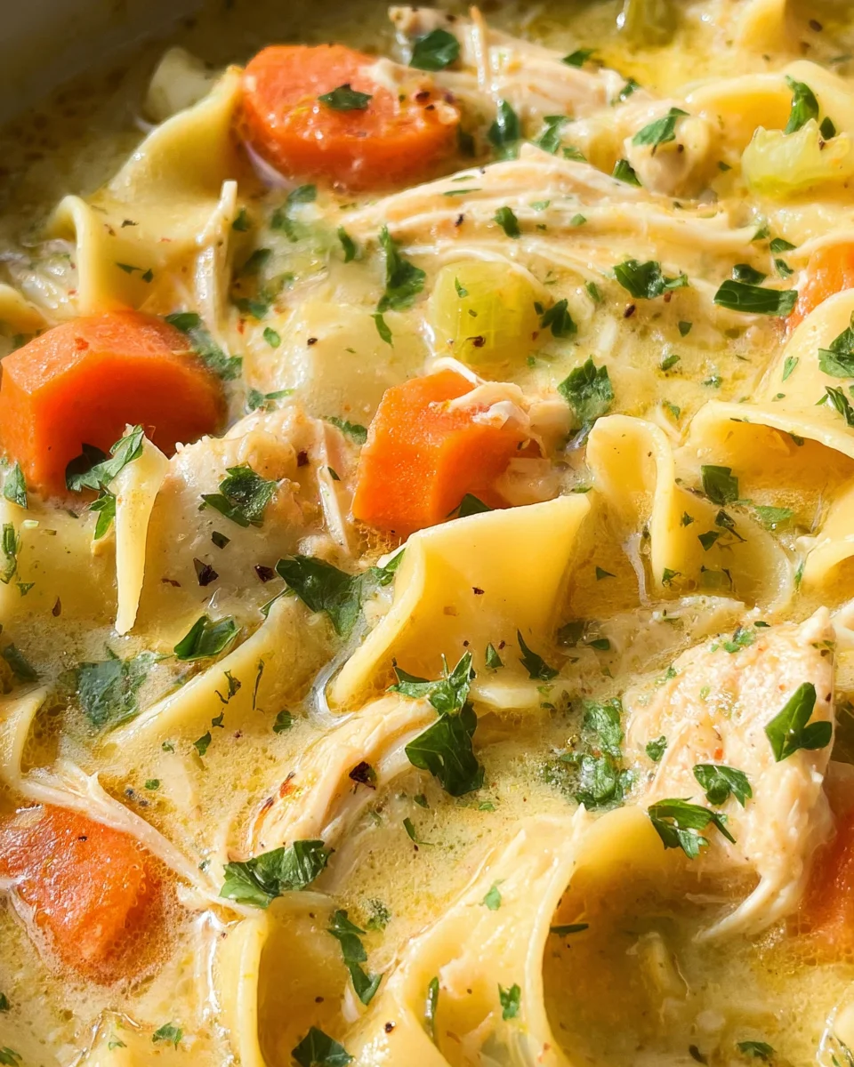 Creamy Chicken Noodle Soup Recipe Creamy