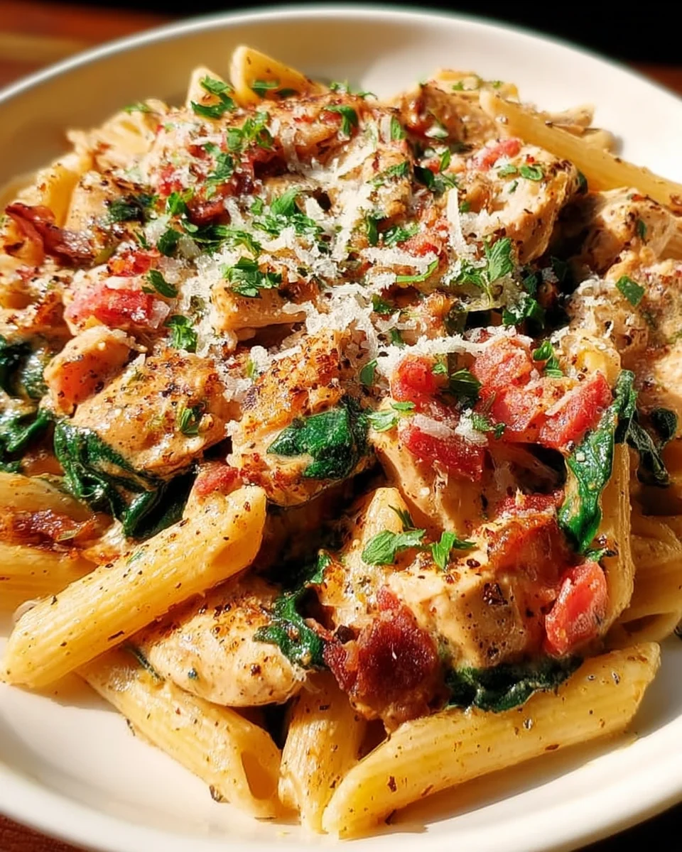Creamy Chicken Pasta with Bacon Creamy