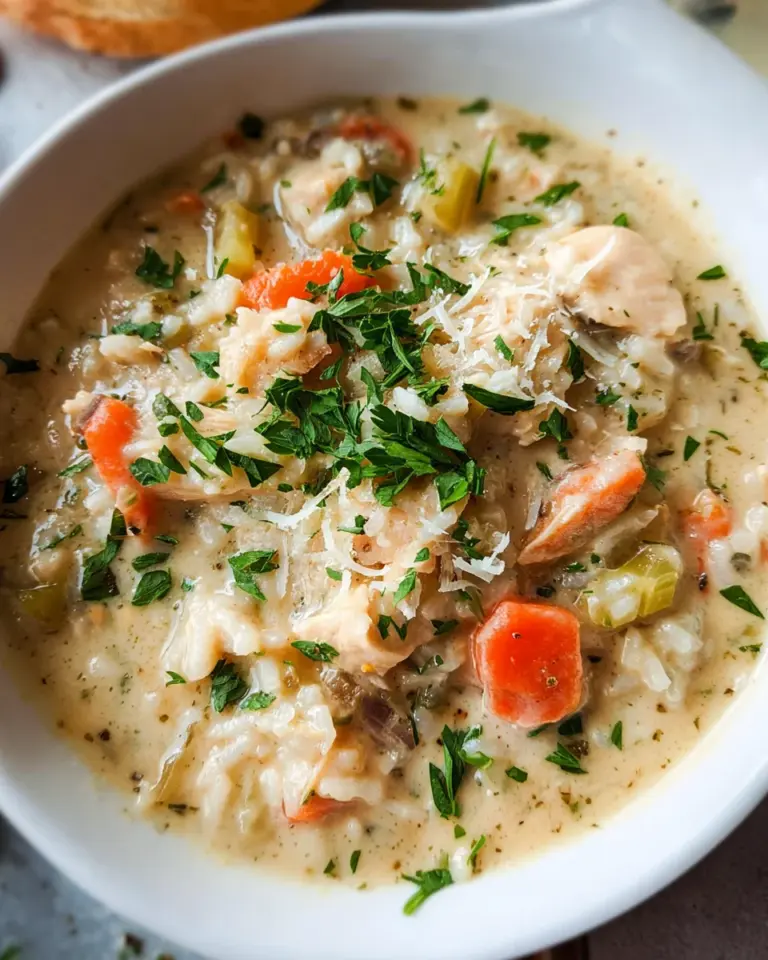 Creamy Chicken and Rice Soup