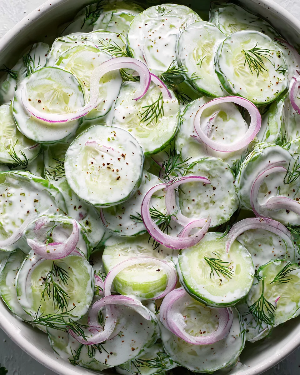 Creamy Cucumber Salad