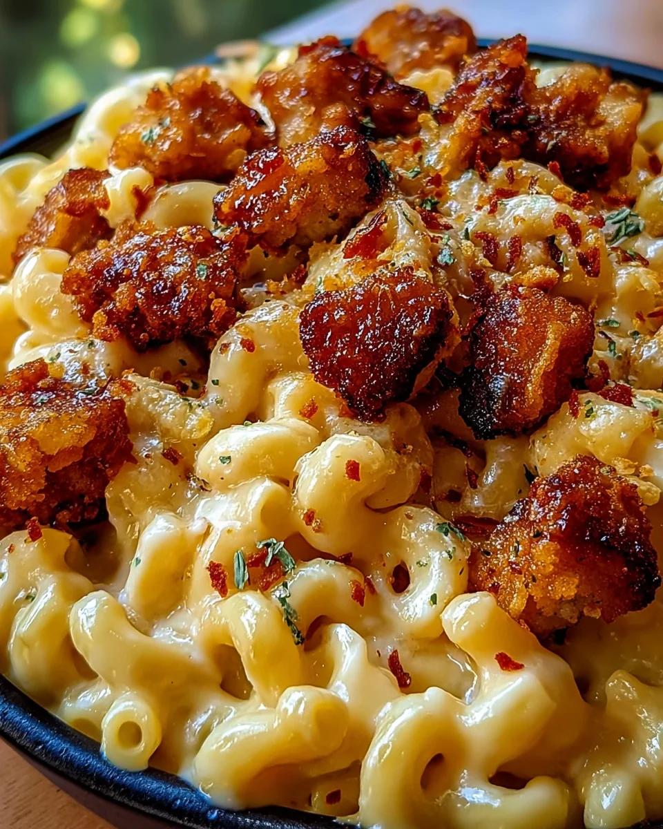 Creamy Honey Pepper Chicken Mac and Cheese Delight Creamy