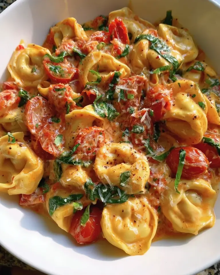 Creamy Tortellini with Tomatoes