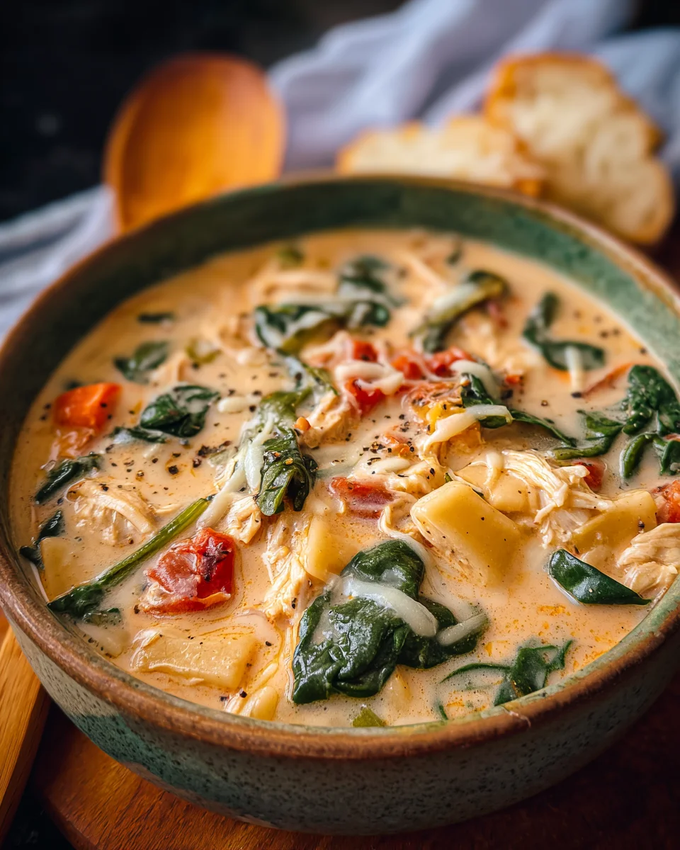 Creamy Tuscan Chicken Soup Creamy