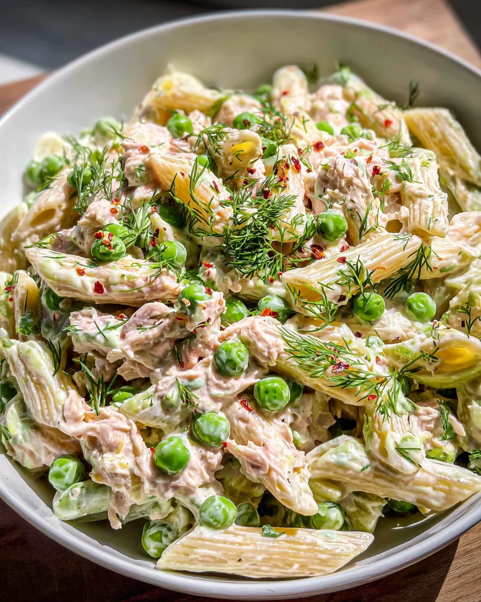 Creamy and Healthy Tuna Pasta Salad Creamy