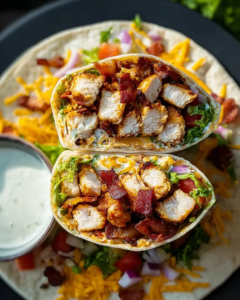 Crispy Chicken Bacon Ranch Wrap