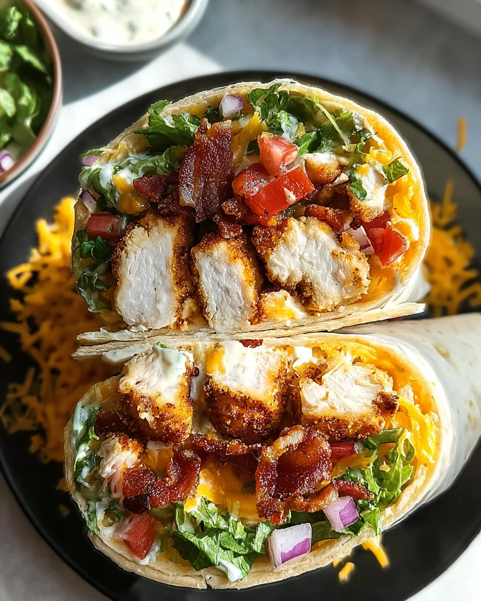 Crispy Chicken Bacon Ranch Wrap Crispy