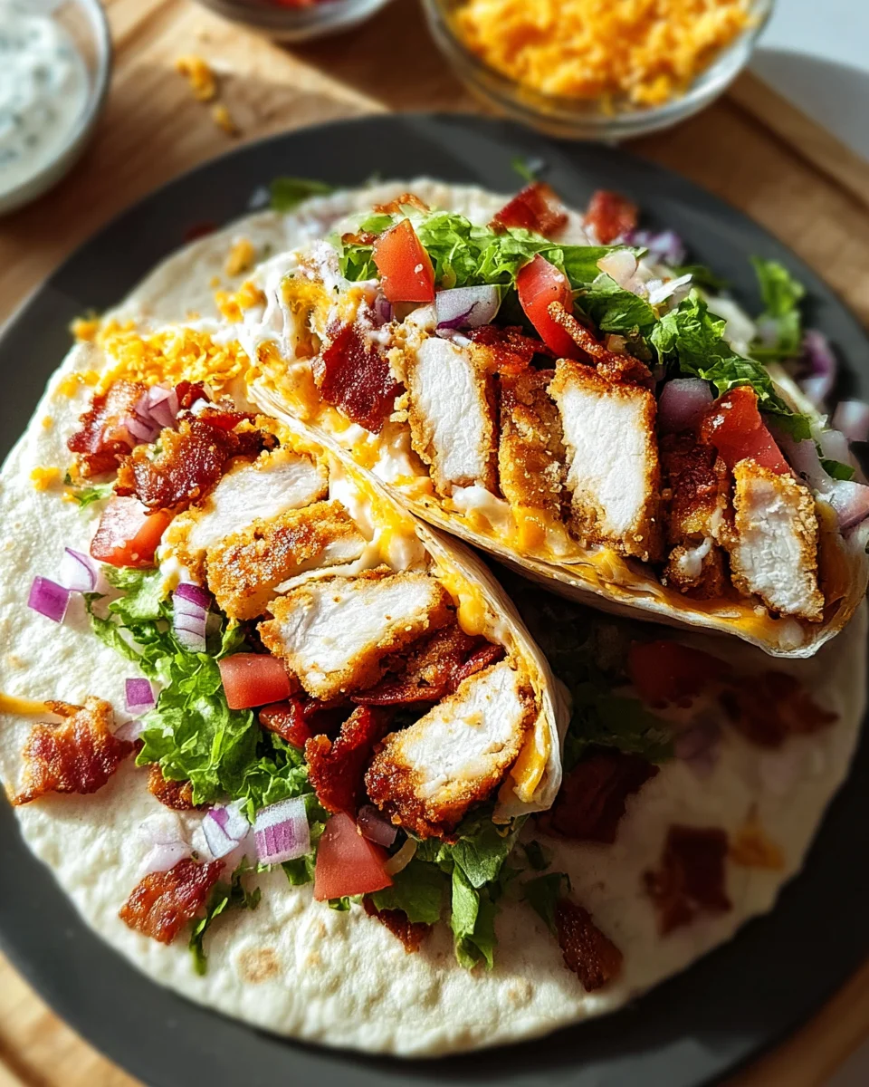 Crispy Chicken Bacon Ranch Wrap Crispy