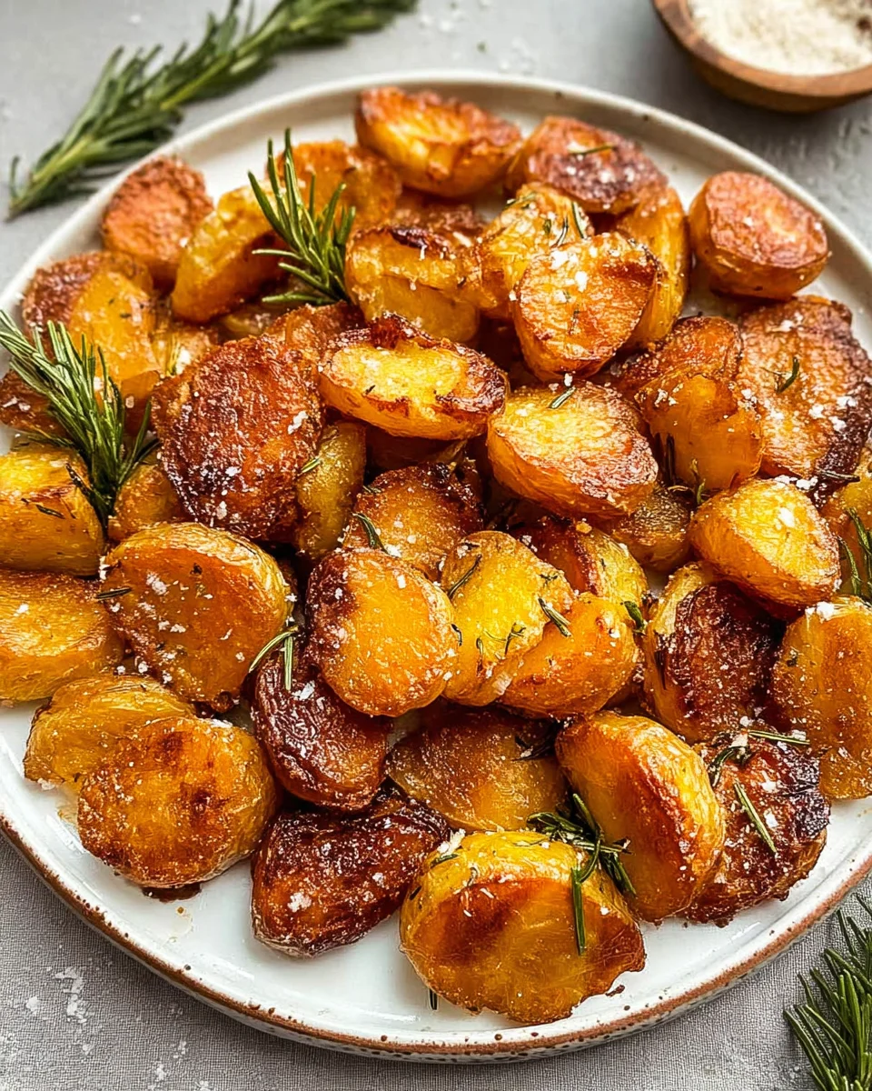 Crispy Roast Potatoes with Rosemary and Garlic - Whole30 19 Crispy
